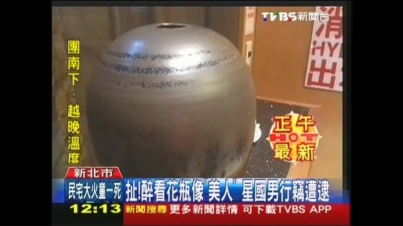 扯！醉看花瓶像「美人」　星國男行竊遭逮