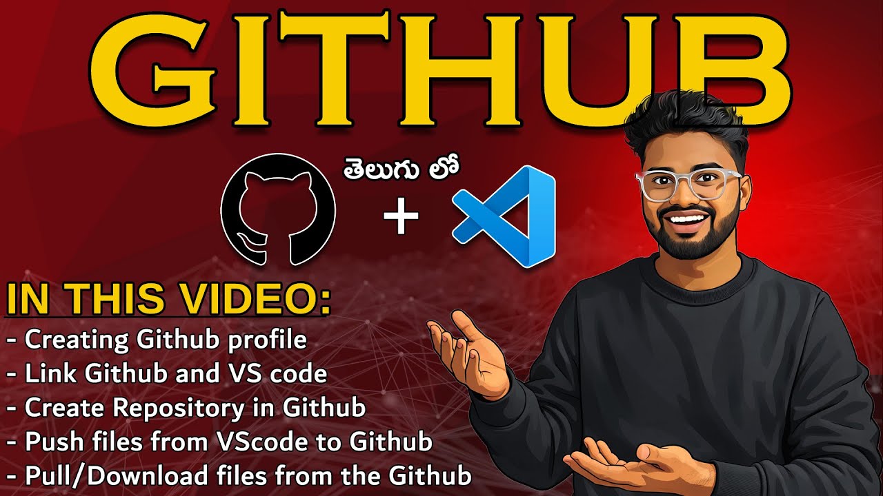 GitHub Tutorial for Beginners in Telugu | Profile to Push Code 🚀
