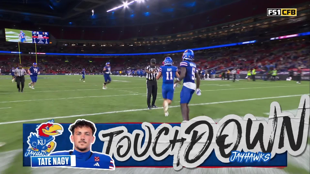 TOCHDOWN DE TATE NAGY | Arizona St. 24-14 Kansas | Union Jack Classic | College Football