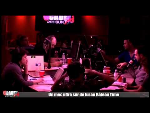 un mec à fond au rateau time chez cauet