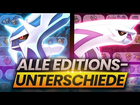 ALLE EDITIONS-EXKLUSIVEN Pokemon in Strahlender Diamant und Leuchtende Perle!