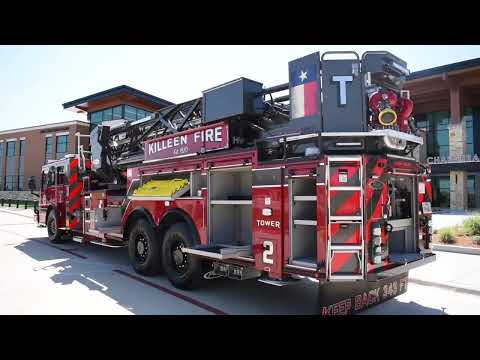 Truck Walk Around  Killeen's Pierce Ascendant 100' Mid Mount Aerial Tower