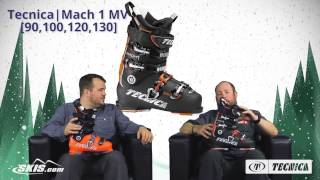 2016 Tecnica Mach 1 MV 90, 100, 120, and 130 Mens Boot Overview by SkisDotCom