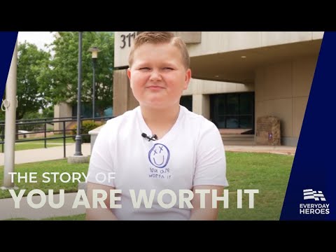 Young Hero's Art Inspires Change: Gunnar's 'You Are Worth It' Journey