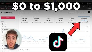 how to make your first $1,000 with tiktok