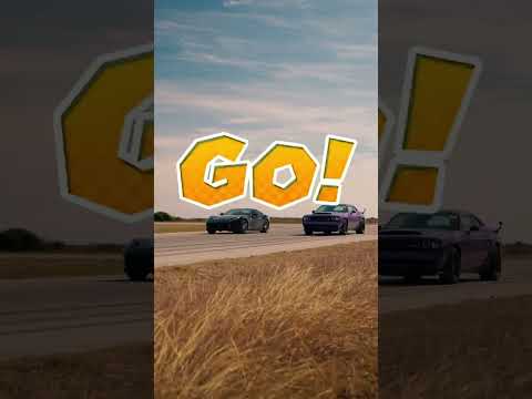 𝗗𝗢𝗗𝗚𝗘 𝗗𝗘𝗠𝗢𝗡 𝟭𝟳𝟬 𝘃𝘀. 𝗙𝗘𝗥𝗥𝗔𝗥𝗜 𝟴𝟭𝟮 𝗚𝗧𝗦 🏁 #HennesseyPerformance #Ferrari #Demon170 #Ferrari812 #Pennzoil