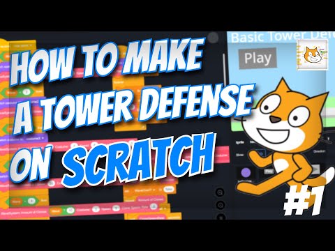 How to make a TOWER DEFENSE game on SCRATCH! #1 Menu and Enemies | How To Scratch