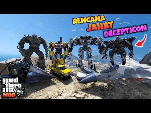 TRANSFORMER DECEPTICON MEMBUAT JEBAKAN UNTUK MENANGKAP AUTOBOTS - GTA 5 MOD TRANSFORMER
