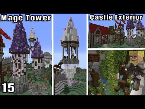 Nobsker - Mage Tower and Finishing the Castle Exterior :: Minecraft Let's Play