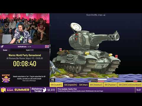 Worms World Party Remastered [All Missions (No Mission Skips)] by RuffledBricks - #ESASummer23