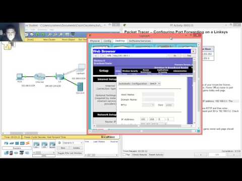 9.2.4.4 - 11.2.4.4 Packet Tracer - Configuring Port Forwarding on a Linksys Router