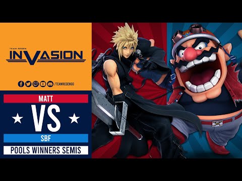 Invasion: April 2023 - Pools Matt (Cloud, Kazuya) vs PXL| SBF (Wario)