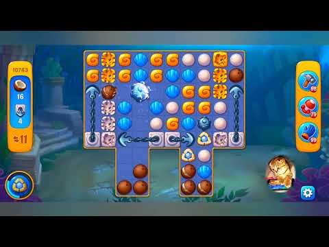 фишдом 2022  #  10743 уровень - прохождение без бустеров # Fishdom,   10743  level - no Boosters.