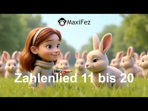 Zahlenlied von 11 bis 20  - MaxiFez - Bienlein Kinderlieder - German Numbers Song