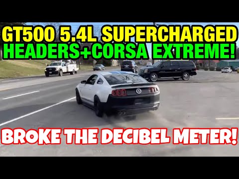 2012 Shelby GT500 5.4L SUPERCHARGED V8 DUAL EXHAUST w/ LONG TUBE HEADERS & CORSA EXTREME!