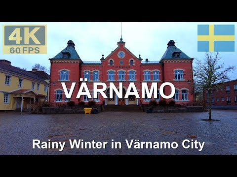 VÄRNAMO, Sweden 🇸🇪 in 4K | 2025 | Walk through the Heart of Småland