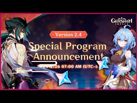 Finally MiHoYo Drop this version 2.4 Livestream Announcement Genshin Impact