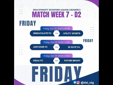 IMMACULATE vs UTILITY SPORTS - Dynasty Scouting League WK 7