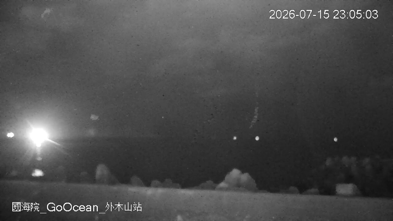 Live webcam view of Waimushan Coast & Open Sea