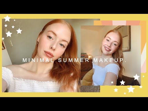 Minimal Summer Makeup Routine | Makeup for red hair &...