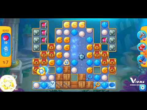 Fishdom. 9202 level no boosters and diamonds. 14 moves (❌ no lightning)
