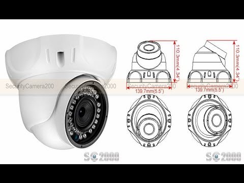 Unboxing and feature introduction of full HD 5MP 1080P outdoor waterproof IP dome camera