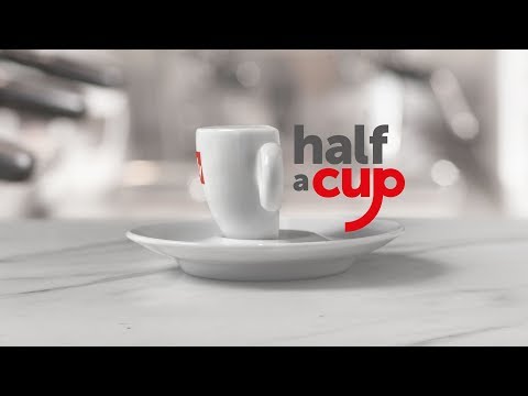 Half a cup. International Coffee Day 2018
