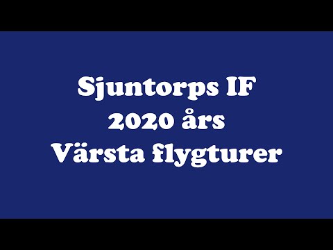 Sjuntorps IF, 2020 års värsta flygturer