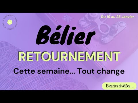 BELIER ♈️ Ce retournement SURPRENANT va tout changer cette semaine