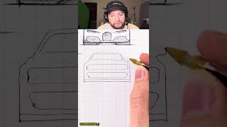 HOW TO DRAW DODGE CHALLENGER 🚘