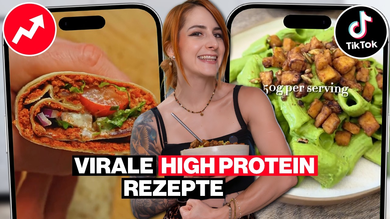 Ich teste virale HIGH PROTEIN Rezepte von TikTok & Instagram