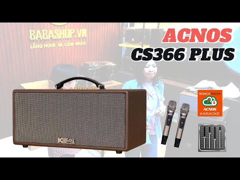 ACNOS CS366 PLUS Karaoke Speaker - Compact, Modern, Big Sound!