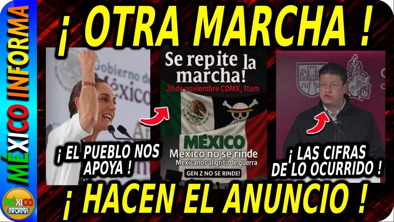 ANUNCIAN NUEVA MARCHA. SALEN LAS CIFRAS. SHEINBAUM CONTESTA DE FORMA CONTUNDENTE.