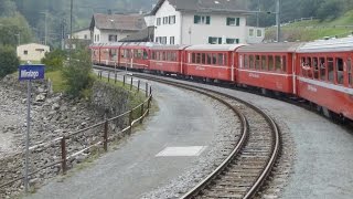 preview picture of video 'Switzerland: Bernina Railway, Poschiavo to Brusio, 17Sep14'