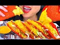 ASMR TACO BELL TACOS DIPPED IN CHEESE SAUCE MUKBANG CRUNCHY SOUNDS Eating Show ASMR Phan