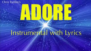 ADORE | Chris Tomlin Cover | Instrumental | (Lyric Video) Christmas Song 🎄