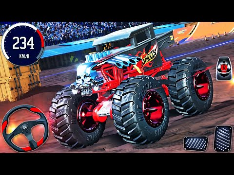 Hot Wheels Monster Trucks Stunt Mayhem - Car Extreme Mega Ramp Impossible Racing - PC GamePlay