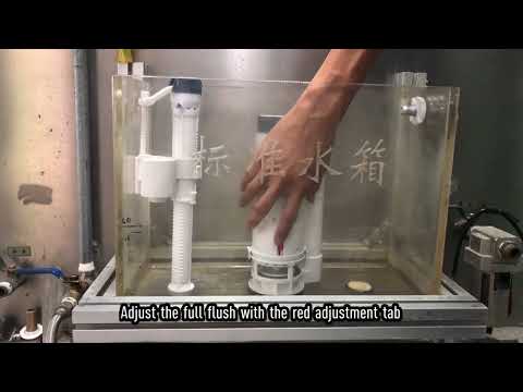 How to adjust water flush volume inside the toilet ?