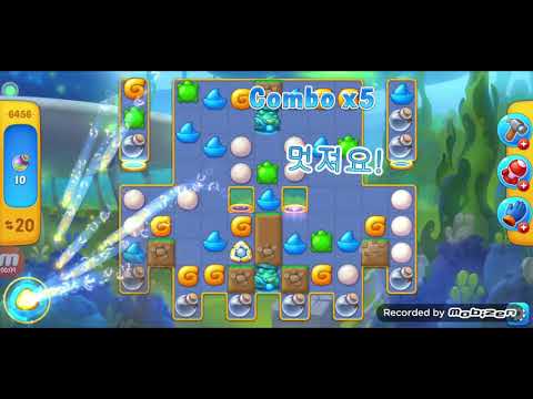 fishdom gameplay / level 6456 / It is like the ads? / thank you 피쉬돔 / 모바일 게임 / 중독성 있는 게임