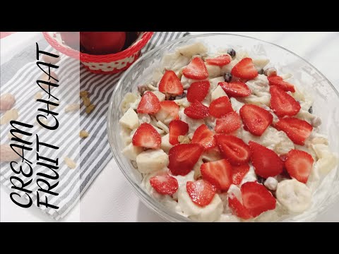 Cream Fruit Chaat Recipe by Spice Twists With Areeba