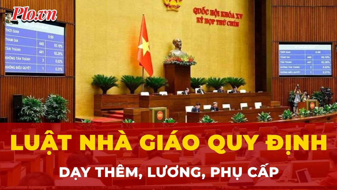 Luật Nhà giáo quy định về dạy thêm, lương, phụ cấp của giáo viên
