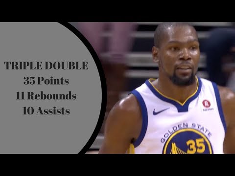Kevin Durant Posts a TRIPLE DOUBLE Vs the Hornets