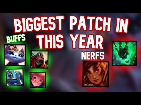 BIGGEST PATCH IN THIS YEAR Preview - Buffs And Nerfs 11.18 | League of Legends