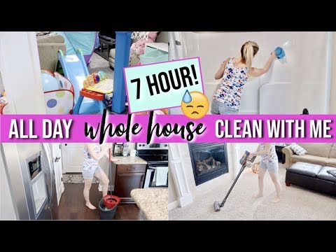 *NEW!*  EXTREME WHOLE HOUSE CLEAN WITH ME 2019 | ALL DAY CLEANING MOTIVATION | 7 HOURS OF CLEANING!