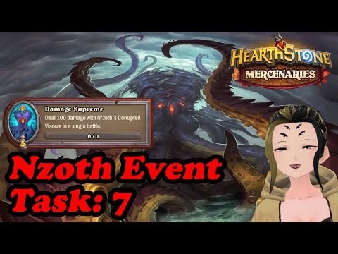 Task 7:  Deal 100+ Damage with Nzoth's Corrupted Viscera | Nzoth Event Hearthstone Mercenaries