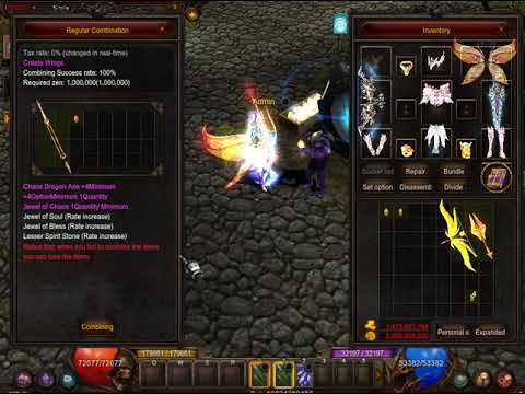 How to Create a Wing Level 1 - Mu Online