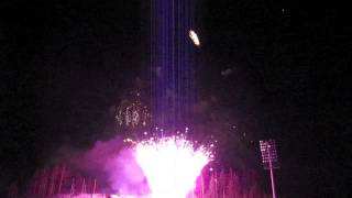 preview picture of video 'FIS Lahti Ski Games / Salpausselän Kisat 2013 Pyromusical'