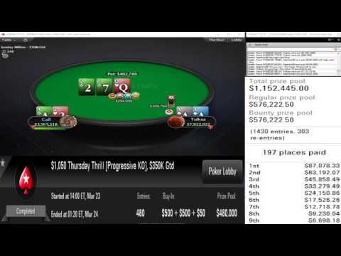 THURSDAY THRILL 23/03/17 FINAL TABLE REPLAY WITH CARDS UP