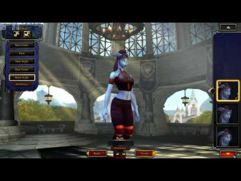 World Of Warcraft Warlords of Draenor Beta Female Draenei Customization (Updated Models)