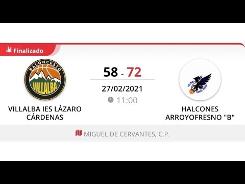 Junior masc D. VILLALBA IES LÁZARO CÁRDENAS - ARROYOFRESNO